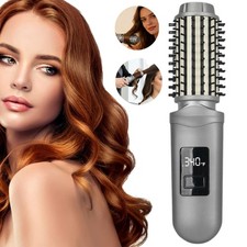 Kabellose Beheizte Lockenbürste Lockenstab Tragbare Thermobürste Rundbürste