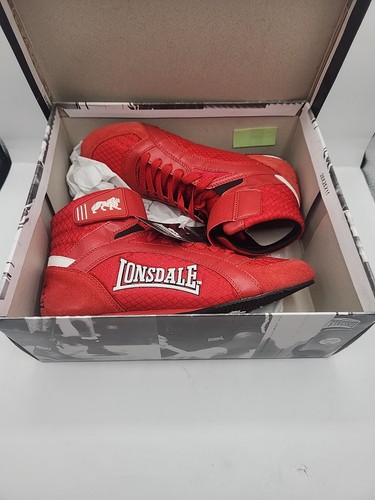 Zapatos de boxeo Lonsdale Swift Boot. Talla 6. Rojo. Nuevo con caja - Imagen 12 de 13