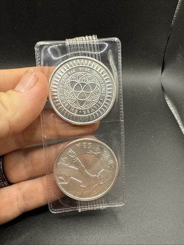 2x Silver Shield 2014 1 oz .999 Silber Seven Sins of Obama - Yes I Can Art Round - Bild 2 von 7