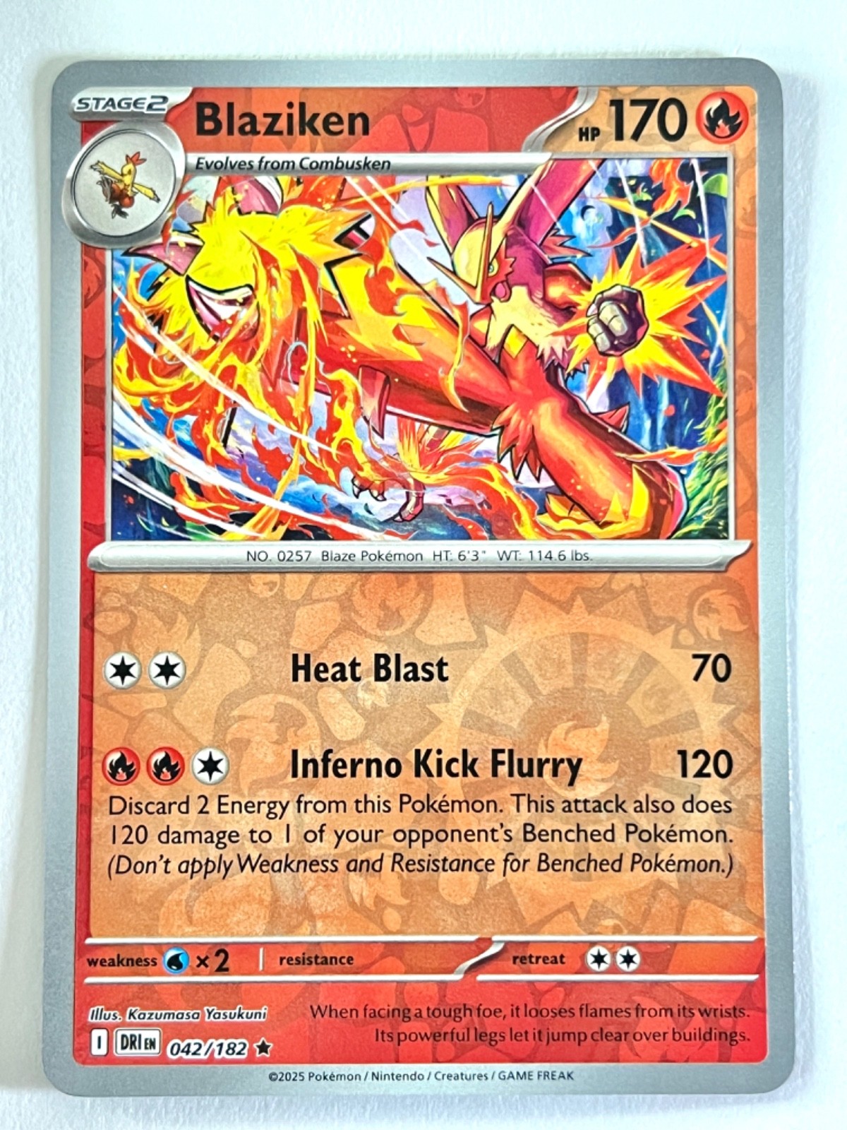 Blaziken 042/182 Reverse Holo Rare Destined Rivals - Pokemon TCG - Near Mint NM