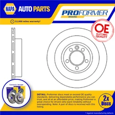 2x Brake Discs Pair Vented fits RANGE ROVER SPORT L494 3.0D Rear 2013 on 365mm