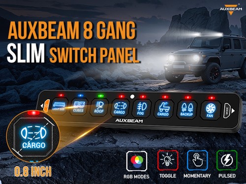 AUXBEAM 4/6/8/12 Gang Switch Panel On-Off LED Lights Circuit Control System New - Picture 70 of 78