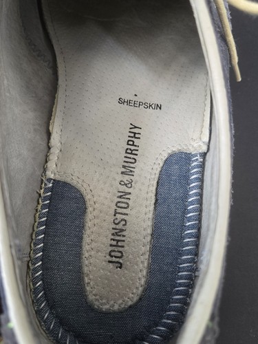 Johnston & Murphy Flex System Sheepskin Suede Blue Men Oxford lace Shoes Size-9M - Picture 7 of 8