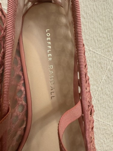 Loeffler Randall Leonie Pink Crochet Ballet Flat Sz 8 $275 - Picture 10 of 16