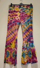 NEW Gringo Trousers One Size Tie Dye Festival Boho Flared Leg Large