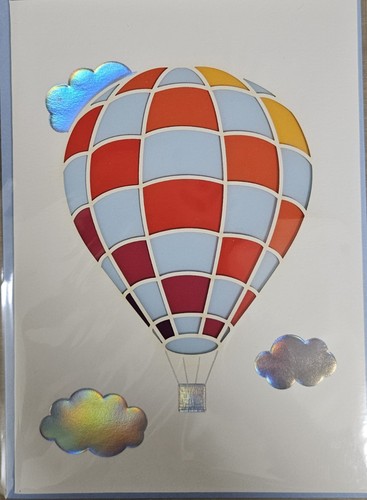 PAPYRUS HEISSLUFTBALLON LASERGESCHNITTEN IRISIEREND ALLE GELEGENHEITEN LEER INNENKARTE - Bild 2 von 3