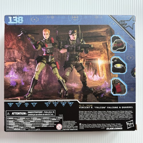 Neu! GI Joe 138 Classified Series Vincent R Falcon Falcone & Quarrel Night Force - Bild 2 von 3