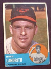1963 Topps Hobie Landrith (Baltimore Orioles) #209 VG