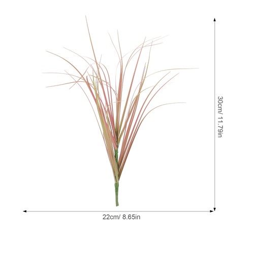 Juego de 2 plantas de oficina de decoración de césped artificial alto para exterior - Imagen 2 de 12