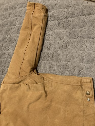 Vintage Carhartt Detroit Canvas Y04 BRN Jacket Red Quilted Lining Youth Size 8 - Picture 13 of 17