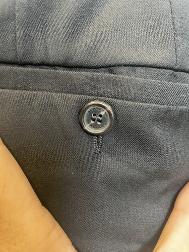 Designer Burberry London England 100% Wool Dress Pants Made In Italy | Size 58 - Picture 5 of 6