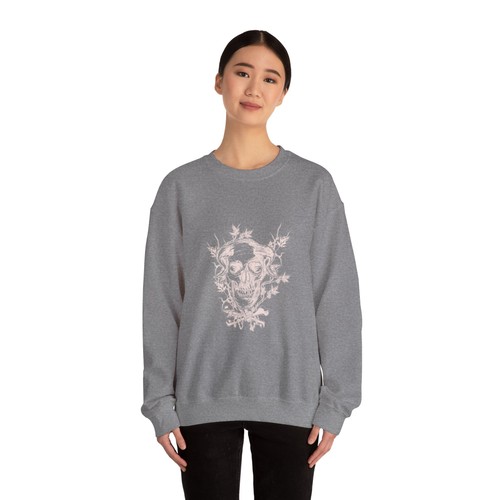 Gothic Skull Crewneck Sweatshirt, Unisex Sweatshirt, Casual Wear, Unique - Picture 10 of 11