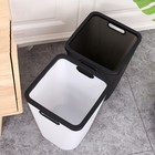 Plastic Kitchen Trash Can Household Garbage Container Waste Container for Home