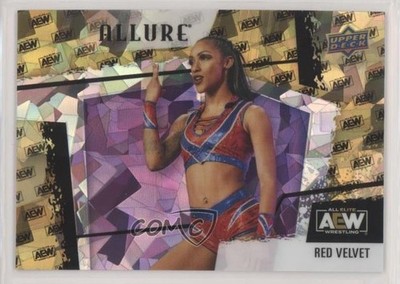 2022 Upper Deck Allure AEW Horizontal AEW Logo 13/299 Red Velvet #111 d9r