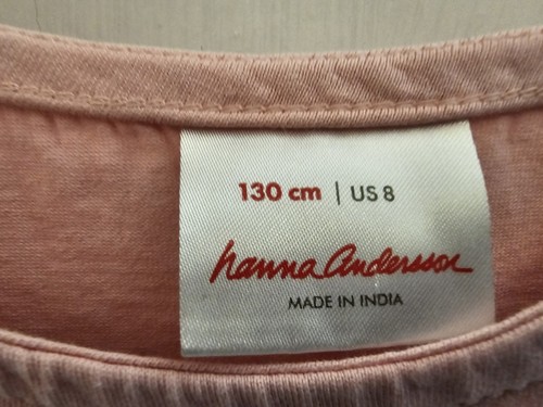 Girls Hanna Andersson Summer Horse Dress Size 130 8 Short Sleeve Lightweight - Picture 3 of 3