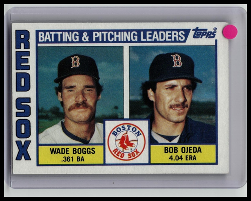 1984 Topps Boston Red Sox Batting & Pitching Leaders #786 Team Checklist - Picture 1 of 3