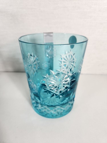 Waterford Snowflake Wishes Happiness Aqua Blue DOF 2018 Double Old Fashioned Neu - Bild 4 von 16