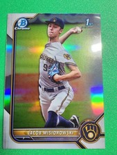2022 Bowman chrome 1st rookie refractor #BDc-132 - Jacob Misiorowski Milwaukee