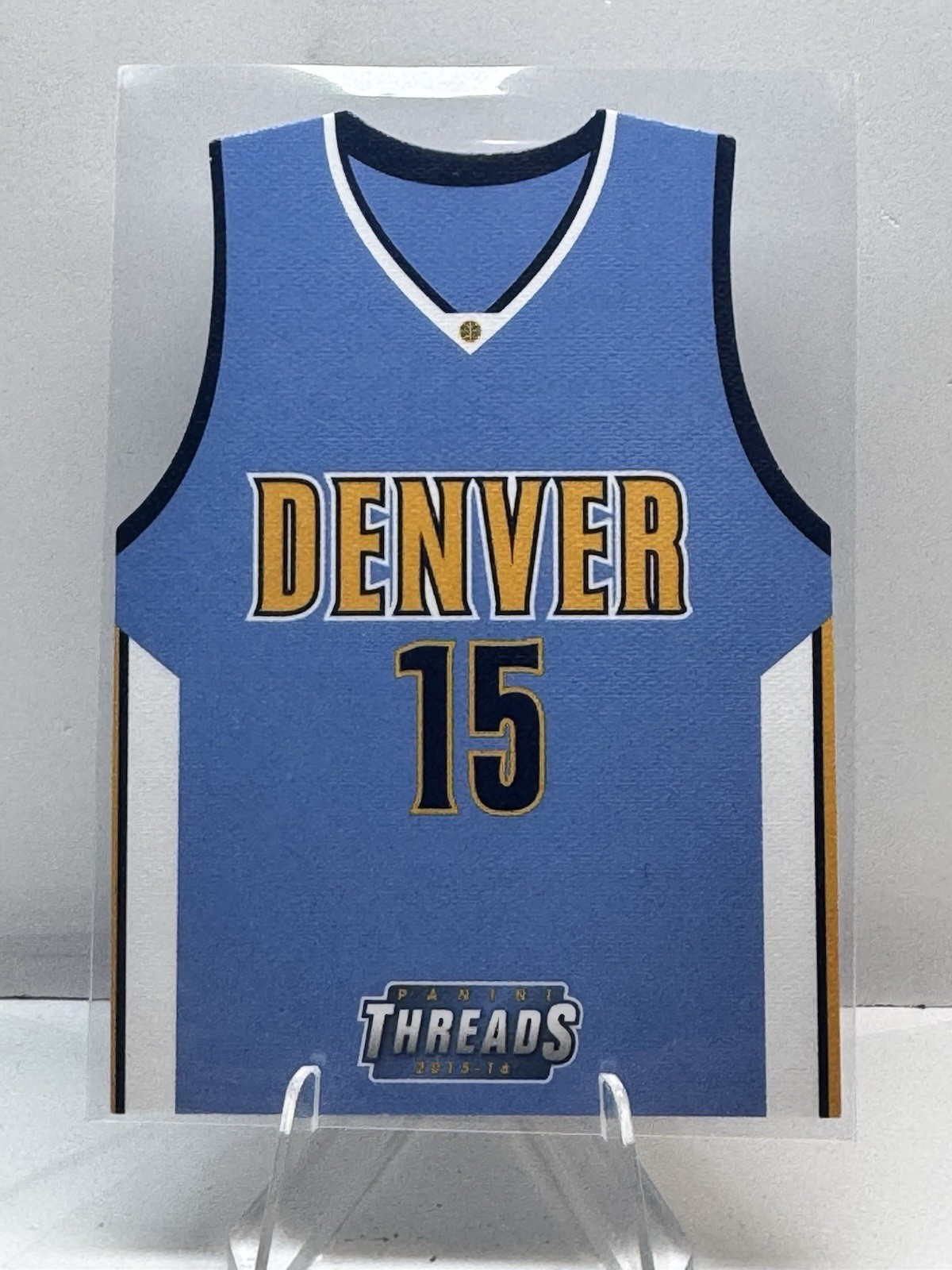 2015-16 PANINI THREADS NIKOLA JOKIC ROOKIE (TEAM THREADS DIE-CUTS) #12 NUGGETS