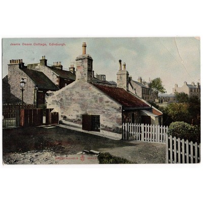 EDINBURGH Jeannie Deans Cottage Postkarte, gestempelt 1907