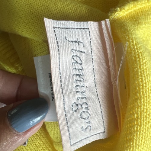 Vintage Short Sleeve Jumper Yellow Medium 70s 80s - Picture 14 of 15
