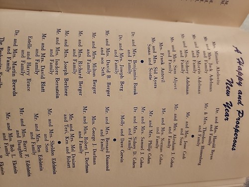 JEWISH 1973 HAPPY NEW YEAR ROSH HASHANAH GREETING BOOK Knesseth Israel Synagogue - Picture 4 of 20