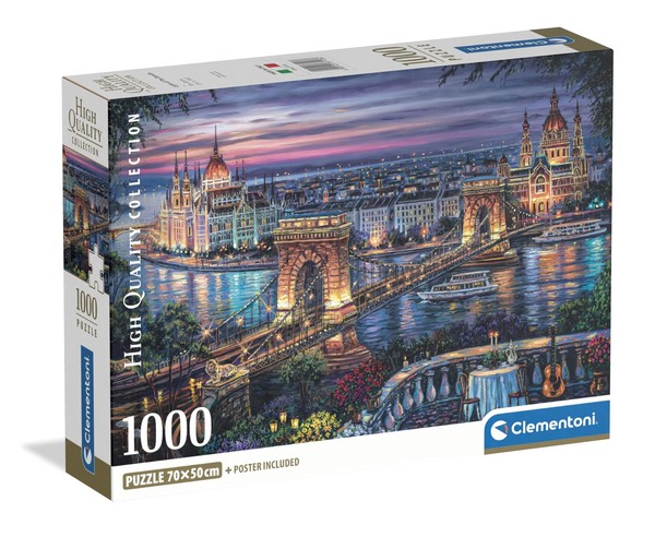 Clementoni Budapest Bei Nacht Puzzle 1000 Teile Erwachsene - Puzzle Erwachsene I-image