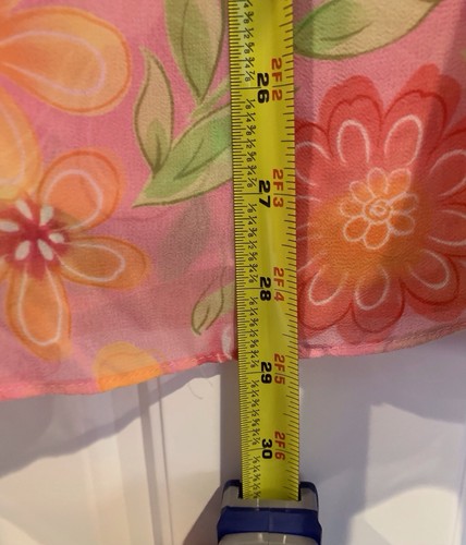 Talbot Kids Girl PINK Floral Chiffon Dress Size 7 Sleeveless Lined Easter Spring - Picture 12 of 12