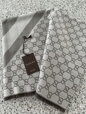 Original Gucci Tuch 140 X 140 Beige/ Zweifarbig 