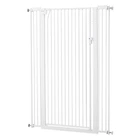 Uimoso Extra Tall 56-Inch High Pet Gate for Cats and Dogs,Pressure Mounted,White