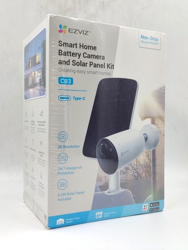 EZVIZ CB3 Smart Home Akku Kamera & Solarpanel Kit 2K Farbe Nachtsicht