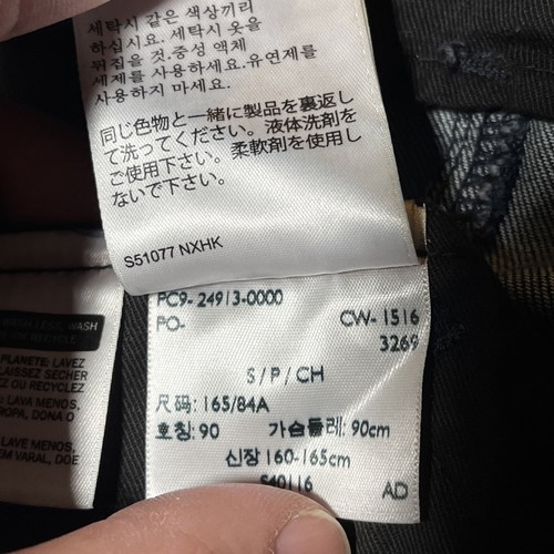 Levi Strauss & Co Denim Jeans Trucker Jacke indigoblau Herren S versteckte Kapuze gebraucht, in einwandfreiem Zustand - Bild 23 von 24
