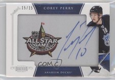 2011-12 Panini Dominion All-Star Manufactured /15 Corey Perry #1 Patch Auto