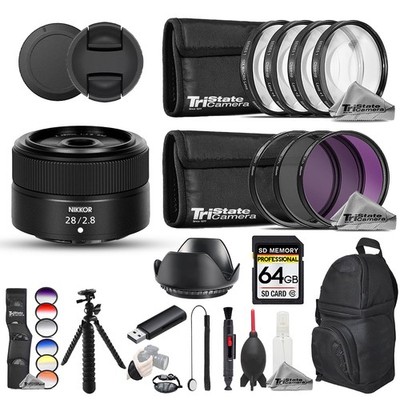 Nikon NIKKOR Z 28mm f/2.8 Lens - 23pc Pro Bundle