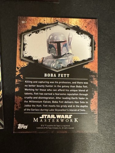 Topps Star Wars Masterwork & High Tek Boba Fett 7 Card Lot # Inserts Gold Armor - Picture 3 of 18