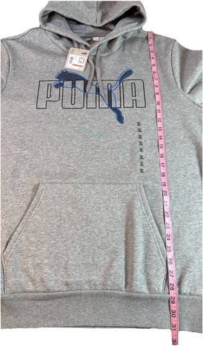 Puma Herren Hoodie Sweatshirt Gr. 3XL grau blau Loungewear sportlich Papa - Bild 8 von 10