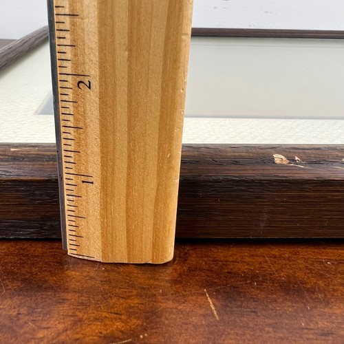 Vintage 11x14 Holz Bilderrahmen Blendfrei Glas Wandhalterung - Bild 8 von 10