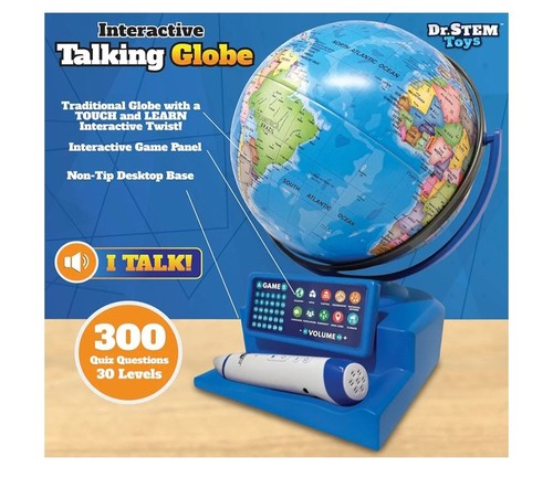 Dr. Stem Interactive Talking Globe w/ Smart Pen, Game Panel, 300+ Geography Q's - Bild 3 von 6
