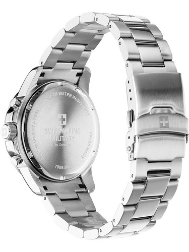 Swiss Alpine Military 7089.9134 Chronograph Herrenuhr 44mm 10ATM - Bild 4 von 5