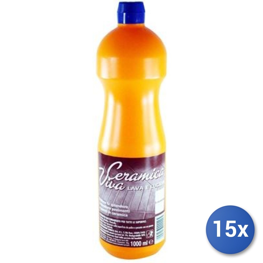 Offerta 15x Ceramica Viva 1L | Il Segreto per Pavimenti Brillanti
