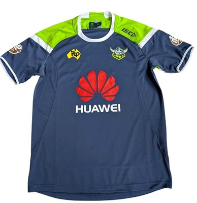 Canberra Raiders 2018 NRL Rugby League Trainingsshirt ISC Medium kostenloser Versand 