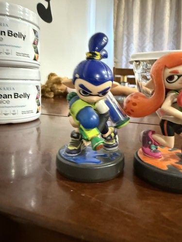 Figuras Nintendo Amiibo Splatoon Serie 2 Naranja NIÑA TINTADA y NIÑO AZUL - Imagen 2 de 7