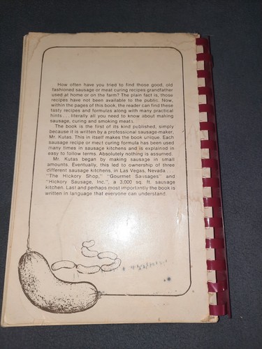 Great Sausage Recipes And Meat Curing By Rytek Kutas Spiral 1976 First 1st Ed - Picture 2 of 9