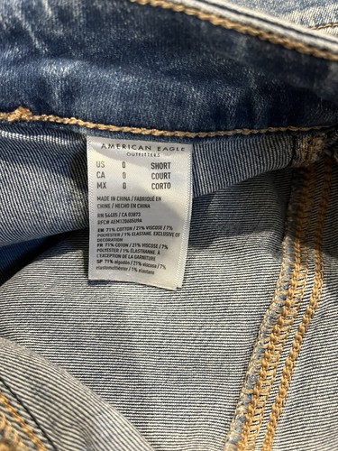 American Eagle Damen Jeans Größe 0 kurz - weites Bein - Bild 4 von 5