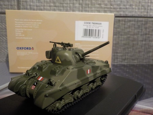 Sherman Tank MK111, 17th/21st Lancers 1/76 Oxford Diecast MILITARY VEHICLE - Picture 2 of 6