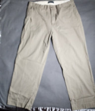 Polo Ralph Lauren Pants Men Size 38 X30 Beige Chino Cotton Casual Belt Loops
