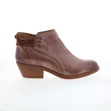 Sofft Aleah SF0070305 Womens Brown Leather Zipper Ankle & Booties Boots