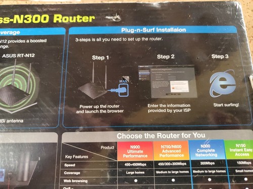 ASUS RT-N12 Wireless 3-in-1 Router/AP/Range Extender N300 New NIP - Picture 7 of 9