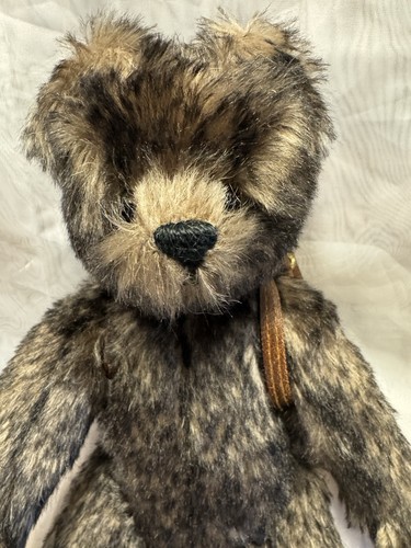 Wee Treasures D. Lind 13" Mohair Jointed Künstler Teddybär mit Leder Rucksack - Bild 2 von 9