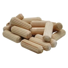 Wolfcraft 2968405 1/2 in (13 mm) x 1 7/16 in (37 mm) Fluted Beechwood Dowel P...